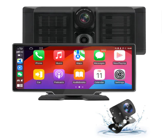 4K Double Recording Car Camera with CarPlay & IPS Screen