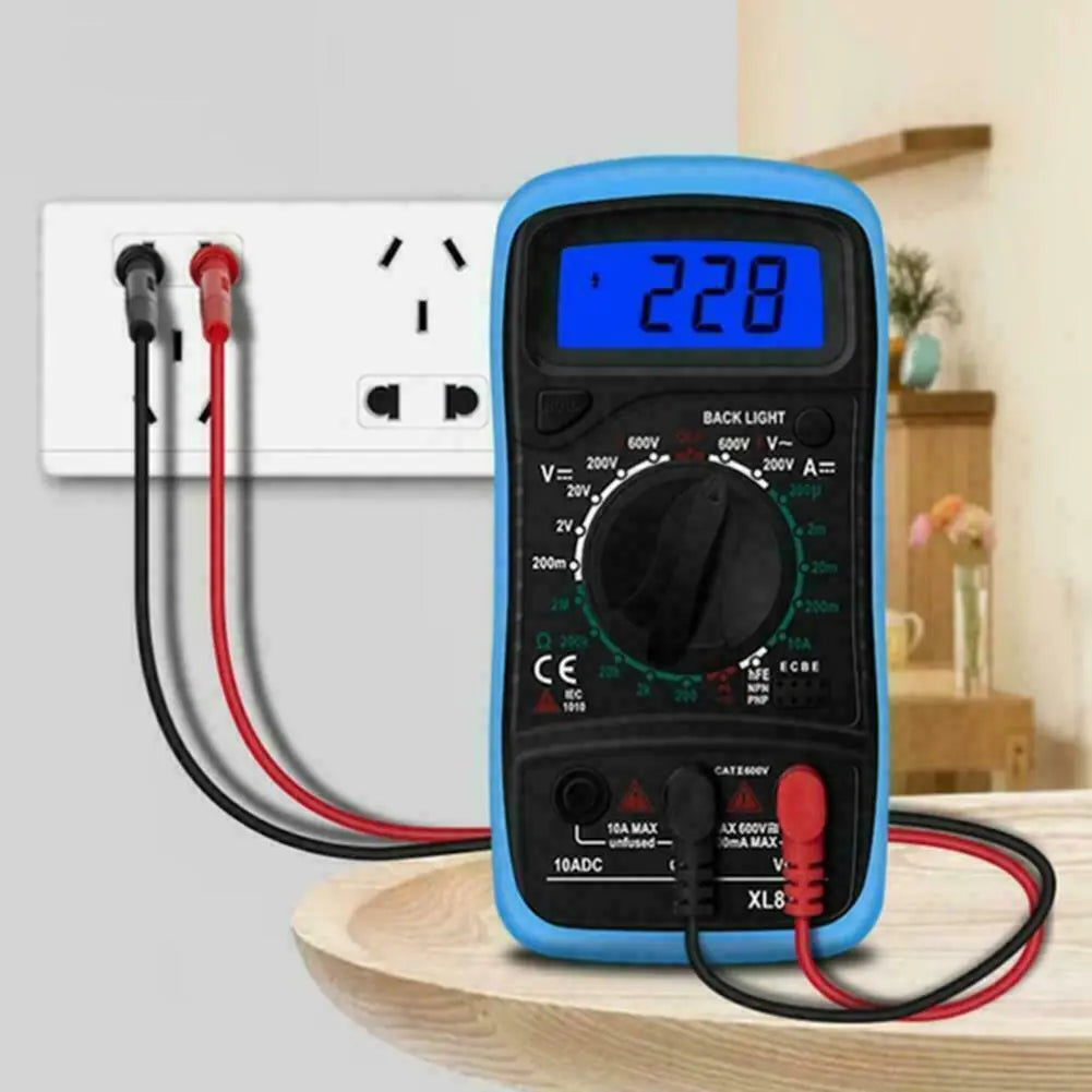 Digital Multimeter AC DC Voltmeter Ammeter Ohmmeter Volt Tester Meter XL830L USA