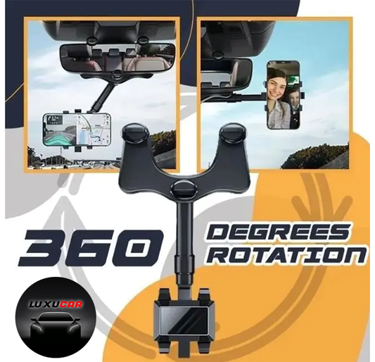 360 Rear View Mirror Phone Holder