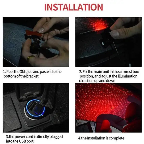 Car Atmosphere Interior Ambient Star Light